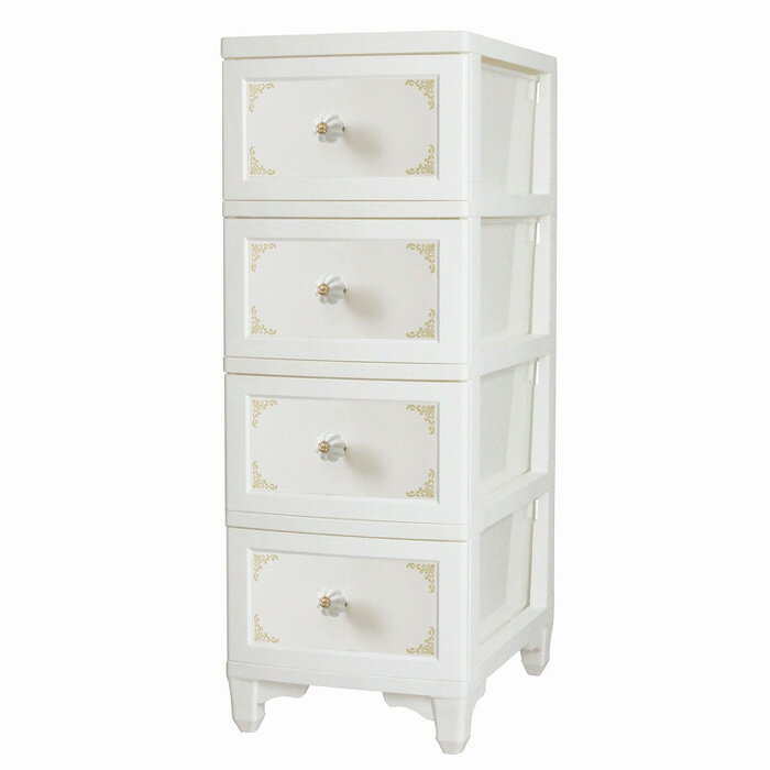 Mini Chest - Lilou de coco ドレスチェンジチェスト 4段 パールホワイト DPC-04-PW アイ・エル・シー【KK9N0D18P】【140サイズ】