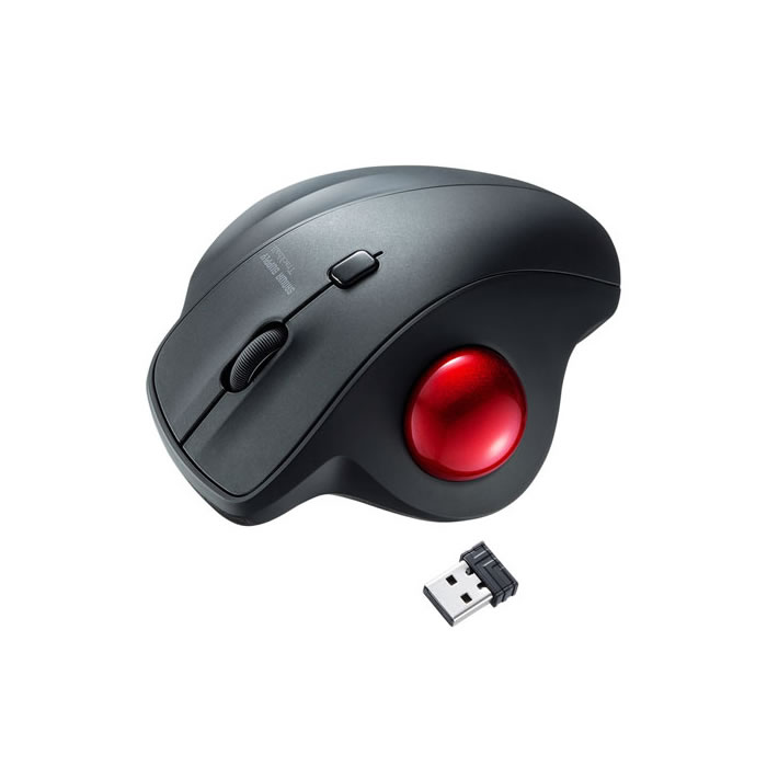 【最大1000円OFFクーポン！3月11日1:59まで】【返品OK!条件付】トラックボール マウス ワイヤレス 無線 静音 サンワサプライ MA-WTB129BK 人間工学形状 トラックボールマウス【送料無料】【KK9N0D18P】