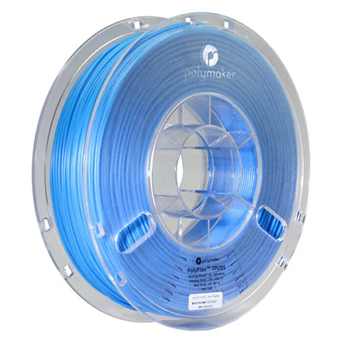 【返品OK 条件付】Polymaker PolyFlex TPU95 フィラメント (1.75mm, 0.75kg) Blue ブルー 3Dプリンター用 PD01005 ポリメーカー【KK9N0D18P】【100サイズ】