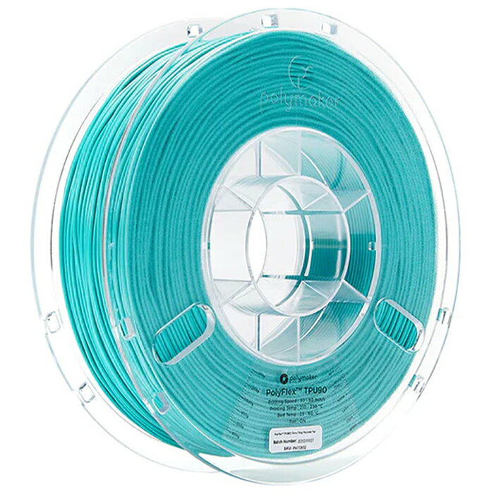 【返品OK!条件付】Polymaker PolyFlex TPU90 フィラメント (1.75mm, 0.75kg) Teal ティール 3Dプリンター用 PD02005 …