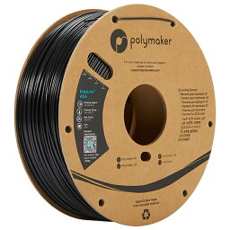 【返品OK!条件付】Polymaker PolyLite ASA フィラメント (1.75mm, 1kg) Black ブラック 3Dプリンター用 PF01001 ポリメーカー【KK9N0D18P】【100サイズ】