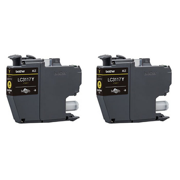 【返品OK!条件付】【2個セット】ブラザー 純正 インクカートリッジ イエロー×2個セット LC3117Y-2SET b..