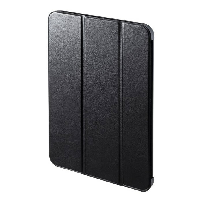 Rakuten - 【返品OK!条件付】サンワサプライ iPad10.9インチ ソフトレザーケース ブラック PDA-IPAD1907BK 高級感があり風合いの良い高級PUを使用 iPad用ケース スタンド機能付き 動画鑑賞【KK9N0D18P】
