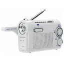 【返品OK!条件付】WINTECH 手回し充電ラジオライト AM FM 乾電池 内蔵充電池 LEDライト 蓄光 KDR-108 ホワイト 手回し充電 ラジオ 充電 ライト【KK9N0D18P】