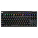 【返品OK!条件付】ロジクール G ワイヤレス ゲーミング キーボード PRO X TKL LIGHTSPEED GXキースイッチ リニア G-PKB-003WL-LNBK ブラック 日本語配列 テンキーレス 無線【KK9N0D18P】