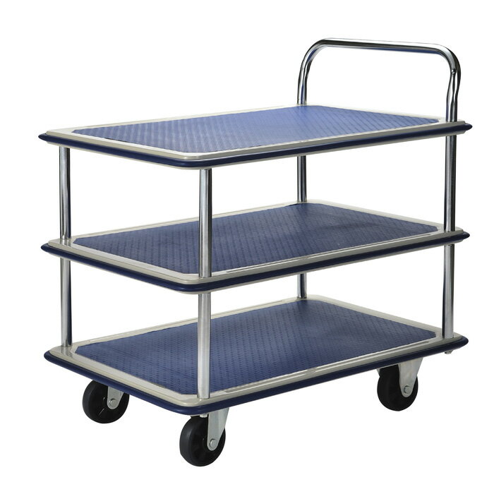 Rakuten - 【返品OK!条件付】アイ・エル・シー 台車 平台車 鉄製台車 平台車ワイド 3段 静音タイプ 積載荷重：300kg TE3003W【KK9N0D18P】