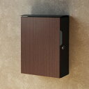 【返品OK!条件付】郵便ポスト 壁掛けポスト Piera ピエラ WM-073 ダークグレー/ブラウン木目 MOJYU 家庭用 個人用 一戸建て 一軒家 ポスト...