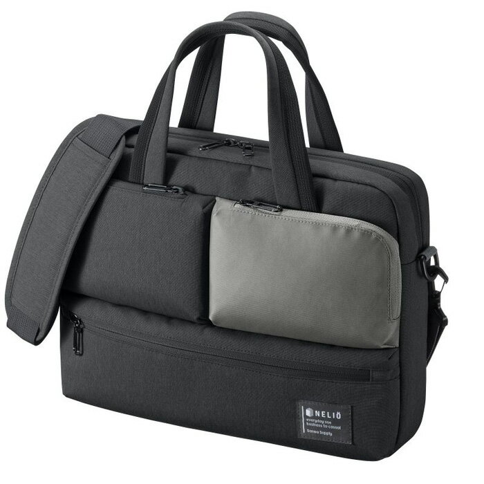 乐天商城 - 【返品OK!条件付】サンワサプライ カジュアルPCバッグ 13.3インチワイド対応 BAG-CA11BK ブラック ショルダーベルト付き 軽量 シングルルーム カジュアルバッグ ビジネスバッグ ショルダーバッグ おしゃれ【KK9N0D18P】