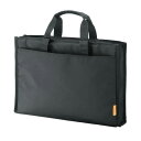 【返品OK!条件付】サンワサプライ カジュアルPCバッグ 15.6インチワイド対応 BAG-CA13BK ブラック 軽量 シングルルーム カジュアルバッグ ビジ...