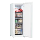 【返品OK!条件付】ハイアール 107L 前開き式冷凍庫 JF-UFS11A-W ホワイト 1ドア 右開き Haier 引き出し式クリアバスケット スリムボディ ファン式 セカンド冷凍庫 冷凍冷蔵切替機能【KK9N0D18P】