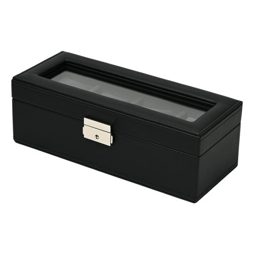 【返品OK!条件付】エスプリマ 時計ケース 合皮ブラック 腕時計 4本収納 SE83520BK ブラック【KK9N0D18P】 【返品OK!条件付】エスプリマ 時計ケース 合皮ブラック 腕時計 4本収納 SE83520BK ブラック【KK9N0D18P】
