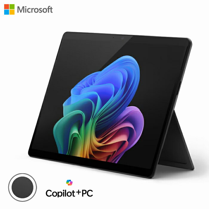 【返品OK!条件付】マイクロソフト Surface Pro 第11世代 13インチ OLEDモデル Snapdragon X Elite 16GBメモリ 1TB SSD搭載 タブレットPC Copilot+ PC ZIB-00028 ブラック Microsoft サーフェスプロ NPU搭載 AIパソコン Wi-Fiモデル Office搭載【KK9N0D18P】