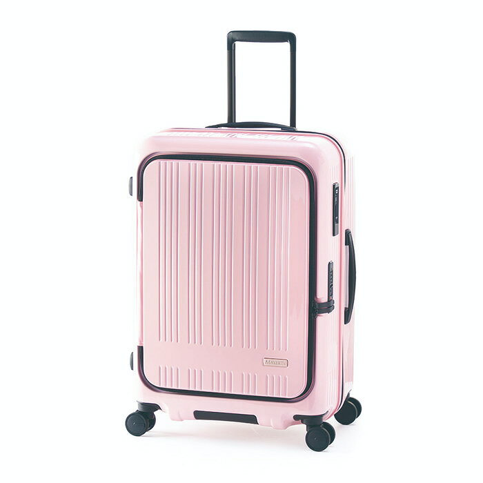 乐天商城 - 【返品OK!条件付】A.L.I ハードキャリーケース MAXBOX 5〜7泊 70L〜78L MX-8011-24W-PPK パステルピンク アジア・ラゲージ スーツケース 手荷物預け無料サイズ 横開きフロントオープン【KK9N0D18P】