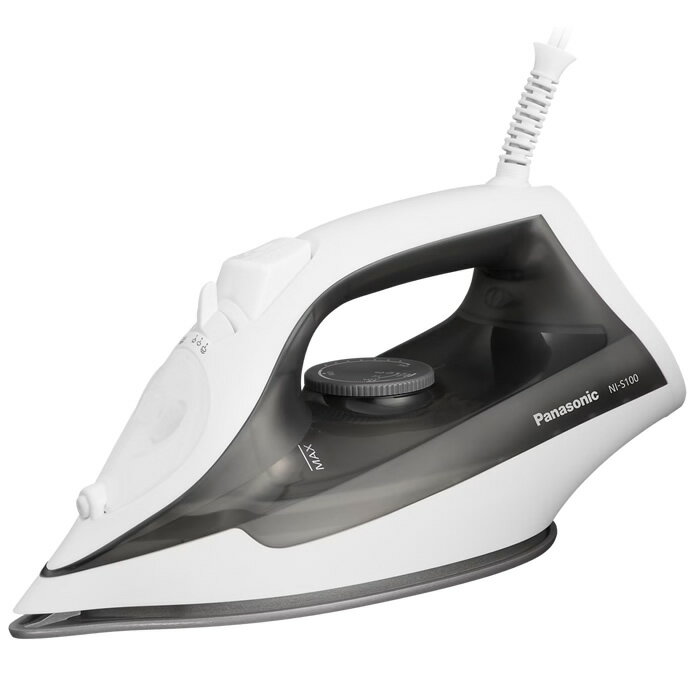 【返品OK!条件付】パナソニック スチームアイロン NI-S100-H グレー Panasonic コード付きアイロン 大容量タンク 大量の衣類に使えてパワフル...