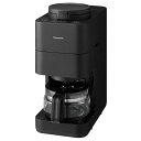 【返品OK!条件付】パナソニック 全自動コーヒーメーカー ミル付き 容量4杯 545ml NC-A58-K ブラック デカフェ豆コース コンパクト設計 全自動ミル【KK9N0D18P】