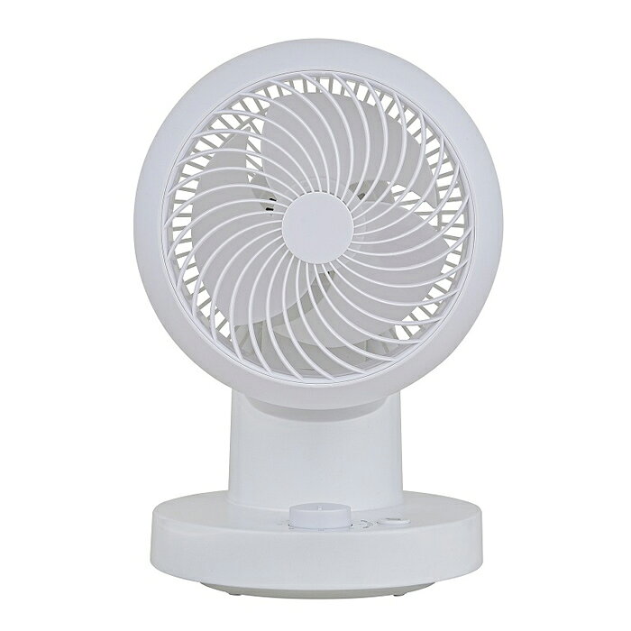 ■360°回転してお部屋の隅々まで空気を循環します。■消費電力（W）：29／32（50／60Hz）　■羽根径（cm）：15（3枚羽根）　■自動首振り：360度と左右　■外形寸法（mm）：幅210×195×315　■質量（kg）：約1.8　■電源コード（m）：約1.4　■風量段階：3■商品の特長・仕様に関する詳細はメーカーホームページでもご覧頂けます。おおたけ サーキュレーター 360度 メカ式 UF-C155AT-W ホワイト 自動首振り 3枚羽根 風量3段階切替 360°メカ式サーキュレーター■送料区分：80サイズ
