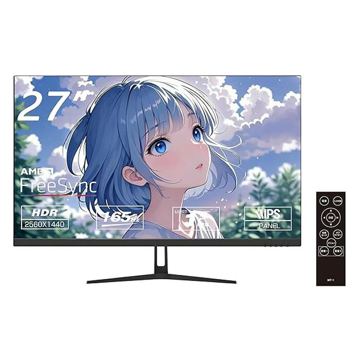 【返品OK!条件付】WIS ASTEX PCモニター 27インチゲーミングモニターQHD165Hz画面回転 27QS165H【KK9N0D18P】