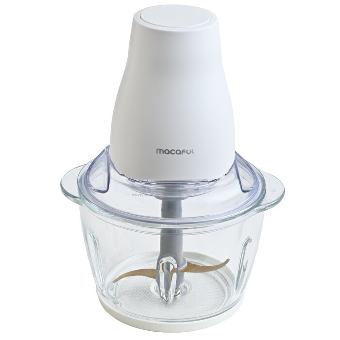 【返品OK!条件付】電響社 らく洗い フードプロセッサー MKF-1B-W 洗いやすいマグネット構造 ガラス容器..