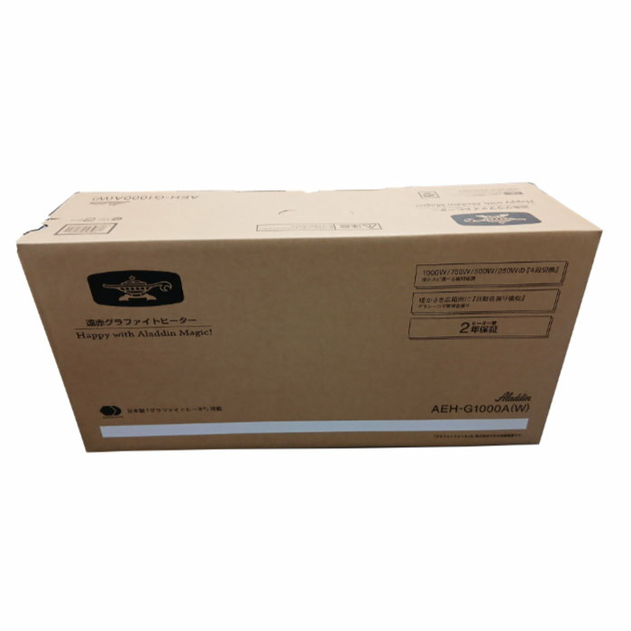 【返品OK!条件付】アラジン 電気ストーブ 遠赤グラファイトヒーター 暖房 AEH-G1000A-W ホワイト 自動..