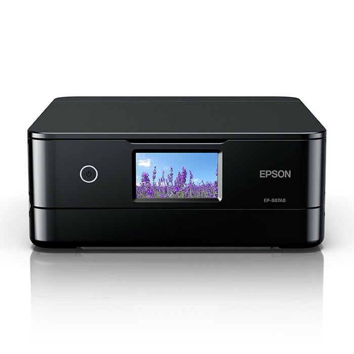 【返品OK!条件付】エプソン インクジェットプリンター カラリオ A4対応 EP-887 ブラック EP-887AB EPSON インクジェット複合機 カラリオプリンター 6色カラー プリント コピー スキャン スマホ対応 無線LAN 自動両面印刷【KK9N0D18P】