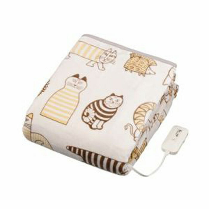 【返品OK!条件付】コイズミ 電気掛敷毛布 リサ・ラーソン マイキー＆フレンズ柄 KDK-L504 水洗いOK ダニ退治 室温センサー搭載 KDKL504 電気毛布 本体丸洗い 頭寒足熱配線【KK9N0D18P】