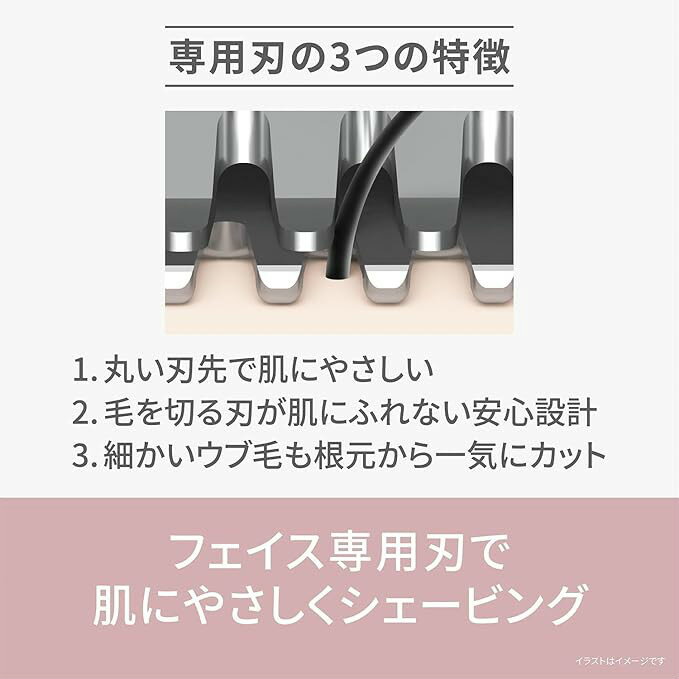 【返品OK!条件付】パナソニック フェイスシェーバー フェイスフェリエ マユカバー...