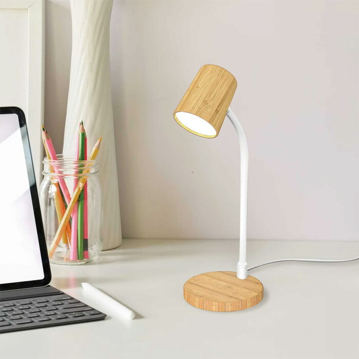 Rakuten - 【返品OK!条件付】MotoM モトム LEDテーブルランプ 竹でつくった環境にやさしいLEDテーブルランプ GST016W ナチュラル オリンピア照明 読書灯 おしゃれ【KK9N0D18P】