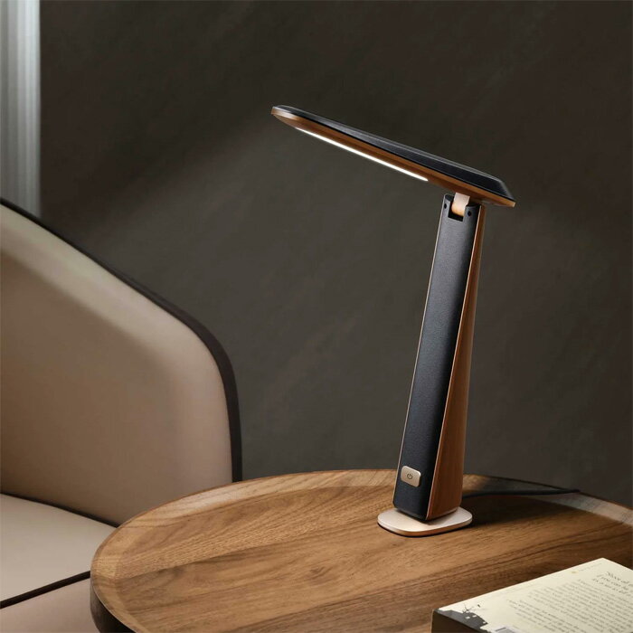 【返品OK!条件付】MotoM モトム デスクライト LEDデスクスタンド GST018B ブラック オリンピア照明 読書灯 木目調 レザー調 コンパクト おしゃれ【KK9N0D18P】