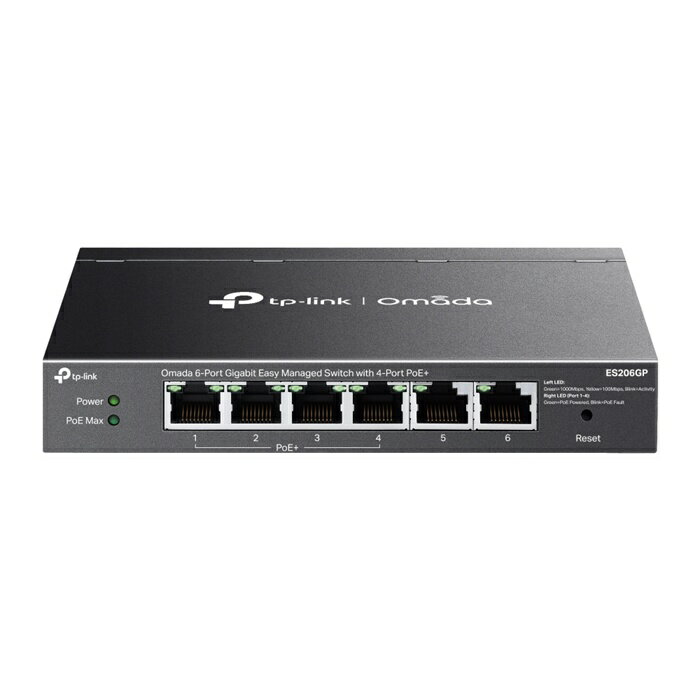 Rakuten - 【返品OK!条件付】TP-Link Omada ギガビットポート×6 イージーマネージスイッチ（PoE+ポート×4搭載） ES206GP【KK9N0D18P】