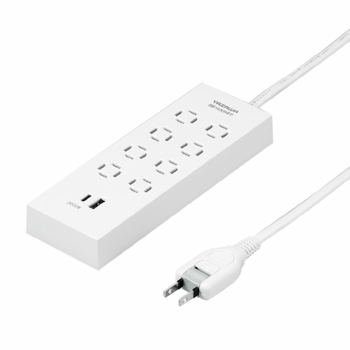 Rakuten - 【返品OK!条件付】YAZAWA ヤザワ OAタップ コンセント革命8個口 PD33W付 白 2m H5802PD33WH ホワイト ヤザワコーポレーション【KK9N0D18P】