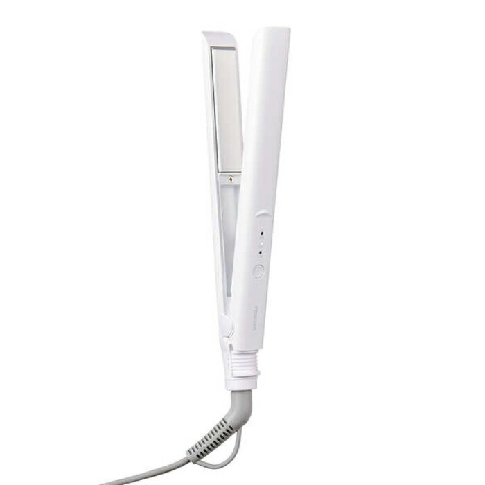 【返品OK!条件付】テスコム コンパクト ヘアアイロン ストレート 3段階温度調節 最高温度200℃ ナノセラミック TS367A-W ホワイト ポーチ付属 海外対応 ストレートアイロン 温度メモリー ヘアーアイロン【KK9N0D18P】