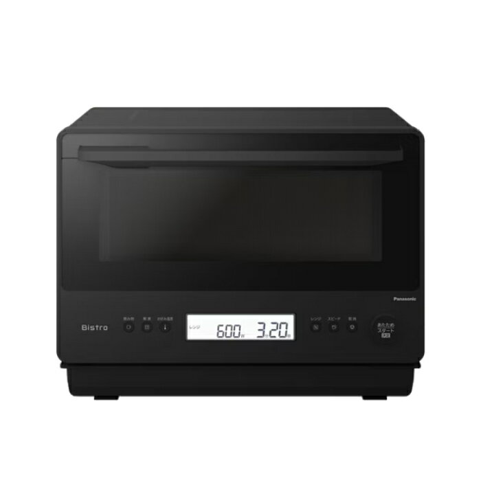 【返品OK!条件付】パナソニック 26L 電子レンジ Bistro ビストロ NE-FB2D-K ブラック Panasonic ワイド＆フラット庫内 単機能レンジ レンジ最高出力1000W 2品同時あたため【KK9N0D18P】