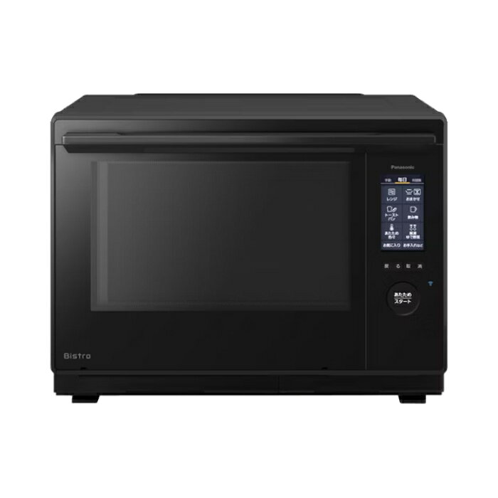 【返品OK!条件付】パナソニック 30L スチームオーブンレンジ Bistro ビストロ NE-UBS10E-K ブラック Panasonic 過熱水蒸気 2段調理 コンベクションオーブン ワイド＆フラット たて開き【KK9N0D18P】