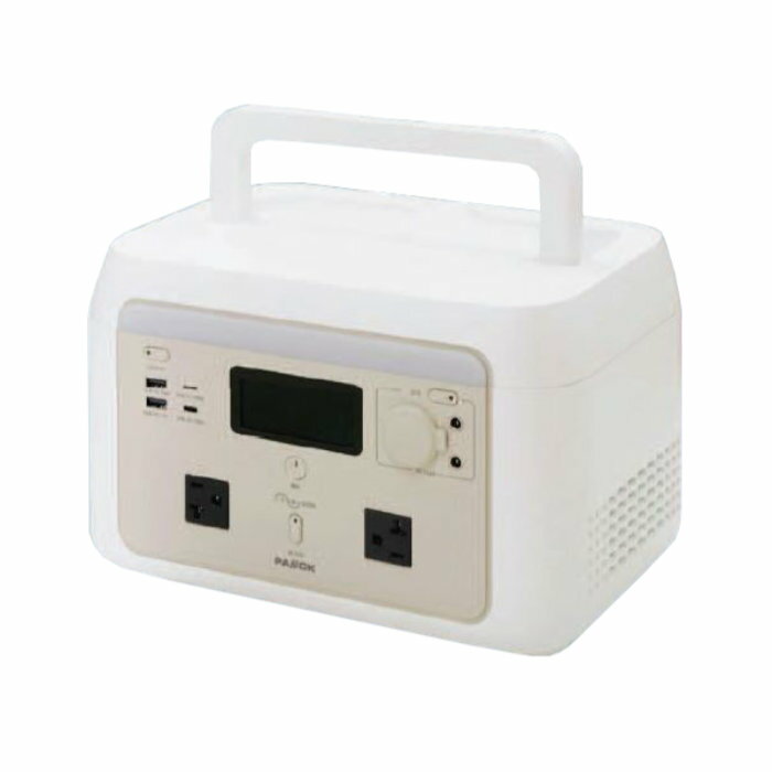 【返品OK!条件付】パオック ポータブル電源 PPS-600 ホワイト 屋外イベント アウト...