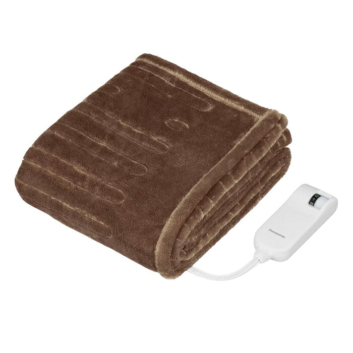 【返品OK!条件付】パナソニック 電気ひざかけ 約125×93cm くるけっと DC-H6-T ブラウン 肩掛け 膝掛け マイクロファイバー 軽量 無段階温度調節 ダニ対策 75W【KK9N0D18P】