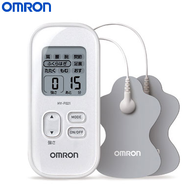 【返品OK!条件付】オムロン 全身用 低周波治療器 HV-F021-W ホワイト 【KK9N0D18P】【60サイズ】
