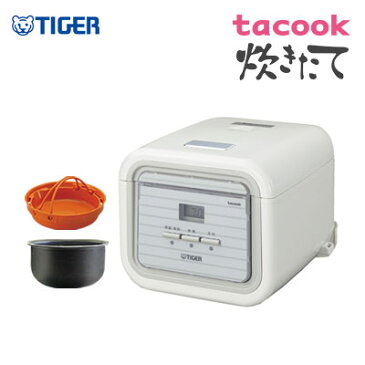 【返品OK!条件付】タイガー 3合炊き マイコン炊飯ジャー 炊飯器 炊きたて タクック JAJ-A552-WS シンプルホワイト 可愛い 【KK9N0D18P】【80サイズ】