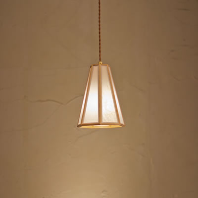 【返品OK!条件付】新洋電気 和風照明 和室 ペンダントライト 律 ritsu 白×金和紙 AP851-G【KK9N0D18P】【60サイズ】