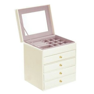 【返品OK!条件付】コフレ ジュエリーボックス F0900008-BW バニラホワイト マストバイ【KK9N0D18P】【8..