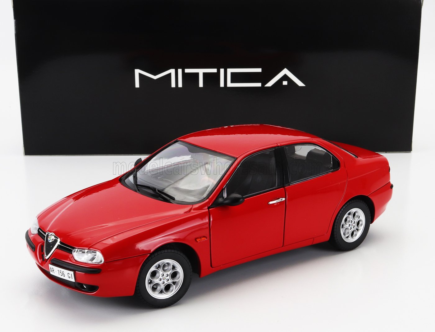 MITICA アルファロメオ ミニカー 1/18 ALFA ROMEO 156 2.5 V6 24V 1997 (ロッソアルファレッド)