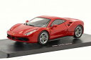 フェラーリ ミニカー 1/43 FERRARI 488 GTB 2015 (レッド) ケース付き