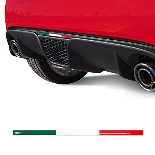 イタリア直輸入 イタリア デザイン 車 ステッカー デカール シール 3D ストライプ トリコロール さりげないイタリアンカラー♪