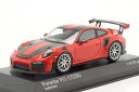 ミニチャンプス ミニカー 1/43 ポルシェ 911 (991 II) GT2 RS Weissach Paket 2018 (ブラックストライプ)