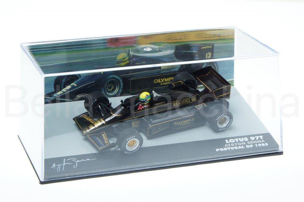 F1 ミニカー 1/43 ロータス 97T ポルトガルGP 1985 アイルトン セナ LOTUS ルノー AYRTON SENA チーム JOHN PLAYER SPECIAL 優勝