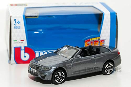 ブラーゴ ミニカー 1/43 BMW M4 CABRIOLET 2014 (グレーメタリック)