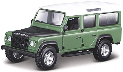 ブラーゴ LAND ROVER ランドローバー ミニカー 1/32 DEFENDER ディフェンダー 110 STATION WAGON 1995 モデルカー (グリーン)