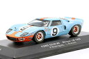 ミニカー 1/43 フォード GT40 ガルフ 1968 ルマン24時間 レース 優勝 No.9 L.BIANCHI - P.RODRIGUEZ