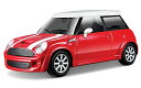 ブラーゴ ミニクーパー ミニカー 1/43 MINI COOPER S 2008 レッド