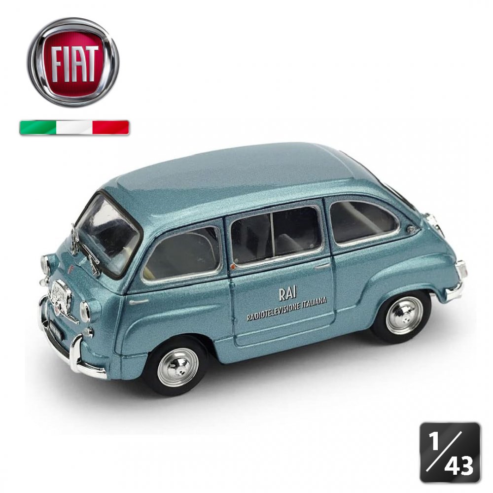 ブルム フィアット 600D ムルティプラ イタリア 放送協会 ミニカー 1/43 FIAT MULTIPLA RAI UNO 1960