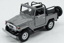 MOTORMAX トヨタ ランドクルーザー FJ40 ミニカー 1/24 LAND CRUISER OPEN 1980 (グレー)